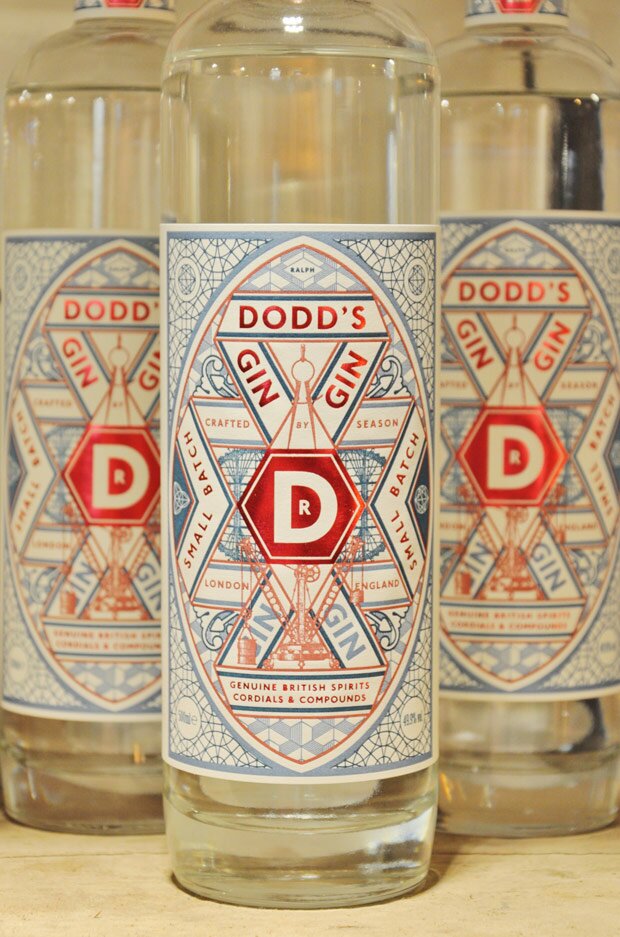 Dodds Gin labels